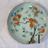 QingDoubleRingFencaiPeachPlate
